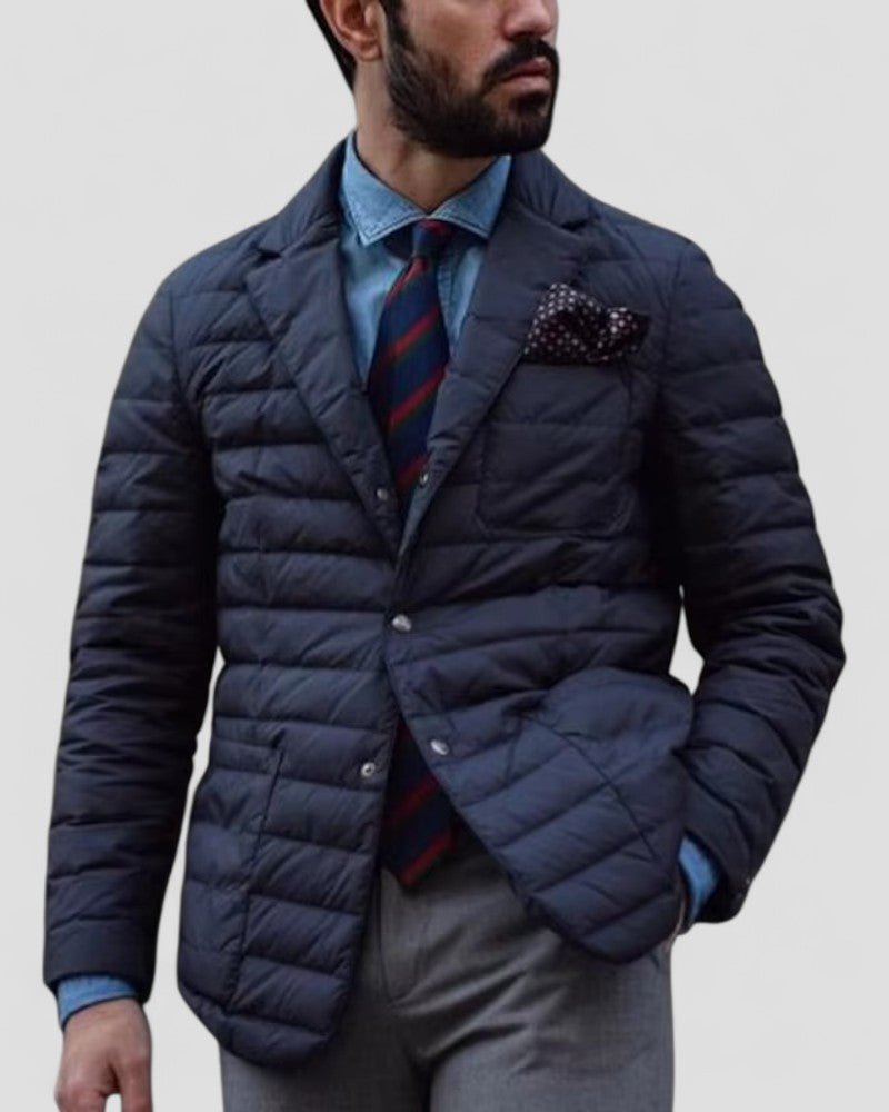 Mens Quilted Padded Jacket Smart Casual Outerwear Essential - Nalani - Fashion Clothing and Decor