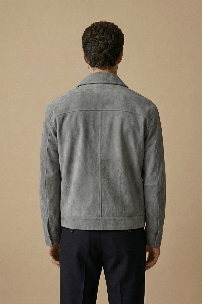 Men's Relaxed - Fit Zip Jacket With Utility Pockets Everyday Wear - Nalani - UK Fashion Clothing and Decor