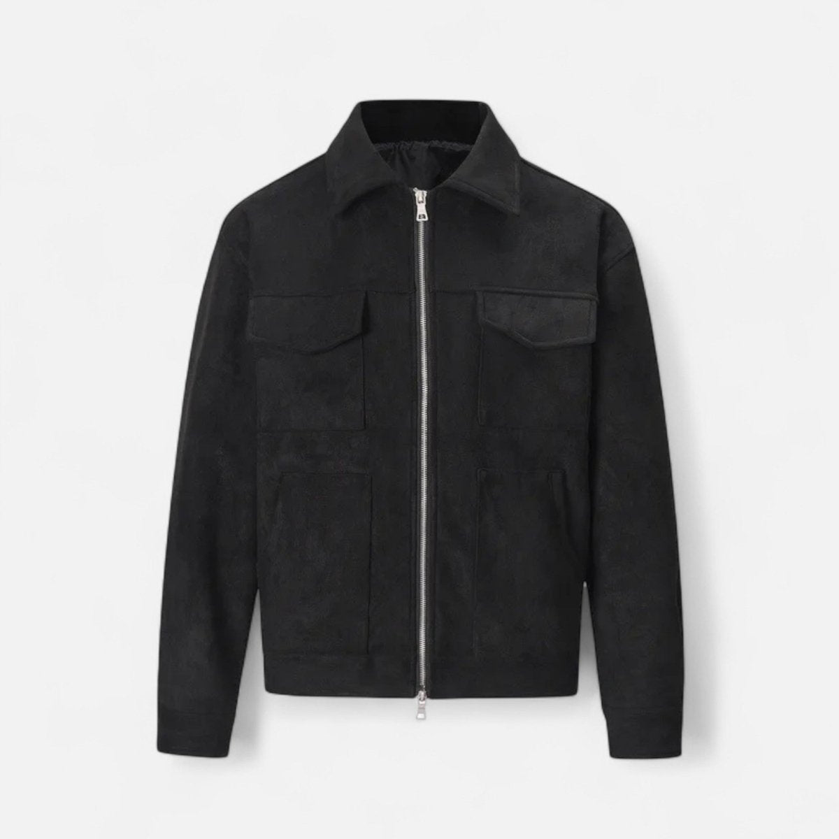 Men's Relaxed - Fit Zip Jacket With Utility Pockets Everyday Wear - Nalani - UK Fashion Clothing and Decor