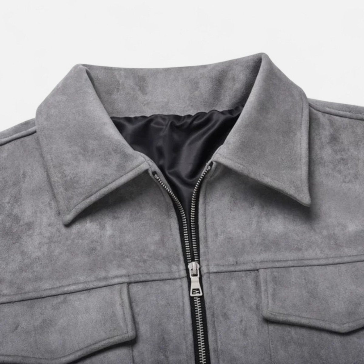 Men's Relaxed - Fit Zip Jacket With Utility Pockets Everyday Wear - Nalani - UK Fashion Clothing and Decor