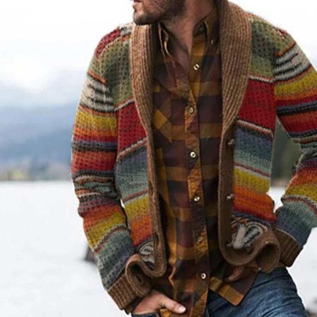 Men's Shawl Collar Cardigan – Open Front Knit Cardigan Sweater with Relaxed Fit, M–4XL – Wilshire - Nalani - Fashion Clothing and Decor