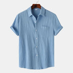 Men's Short Sleeve Polo Shirt With Chest Pocket Button Up - Nalani - UK Fashion Clothing and Decor