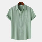 Men's Short Sleeve Polo Shirt With Chest Pocket Button Up - Nalani - UK Fashion Clothing and Decor