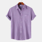 Men's Short Sleeve Polo Shirt With Chest Pocket Button Up - Nalani - UK Fashion Clothing and Decor