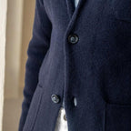 Mens Soft Knit Blazer Jacket With Two Button Front Patch Pockets - Nalani - Fashion Clothing and Decor