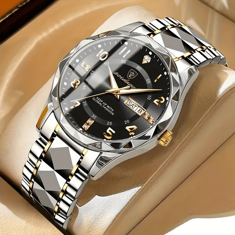 Men's Sports Watch – Analog Digital Wrist Watch with Chronograph, Alarm & Backlight, Water Resistant 50M – Hermosa - Nalani - Fashion Clothing and Decor