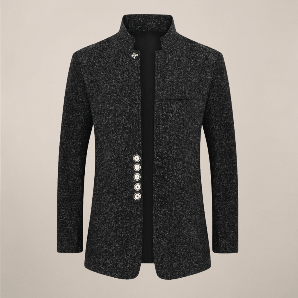 Men's Stand Collar Jacket Single Breasted With Pockets For Casual - Nalani - Fashion Clothing and Decor