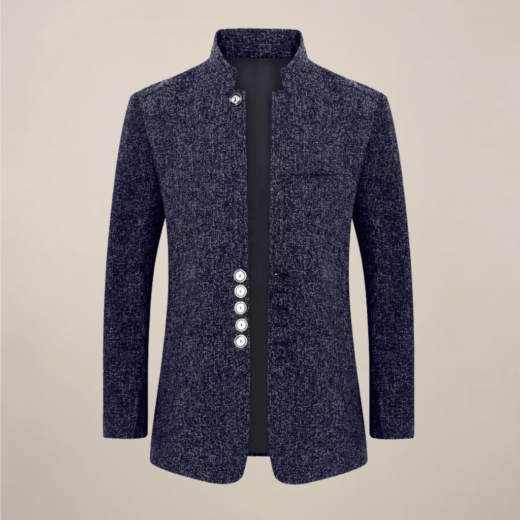 Men's Stand Collar Jacket Single Breasted With Pockets For Casual - Nalani - Fashion Clothing and Decor