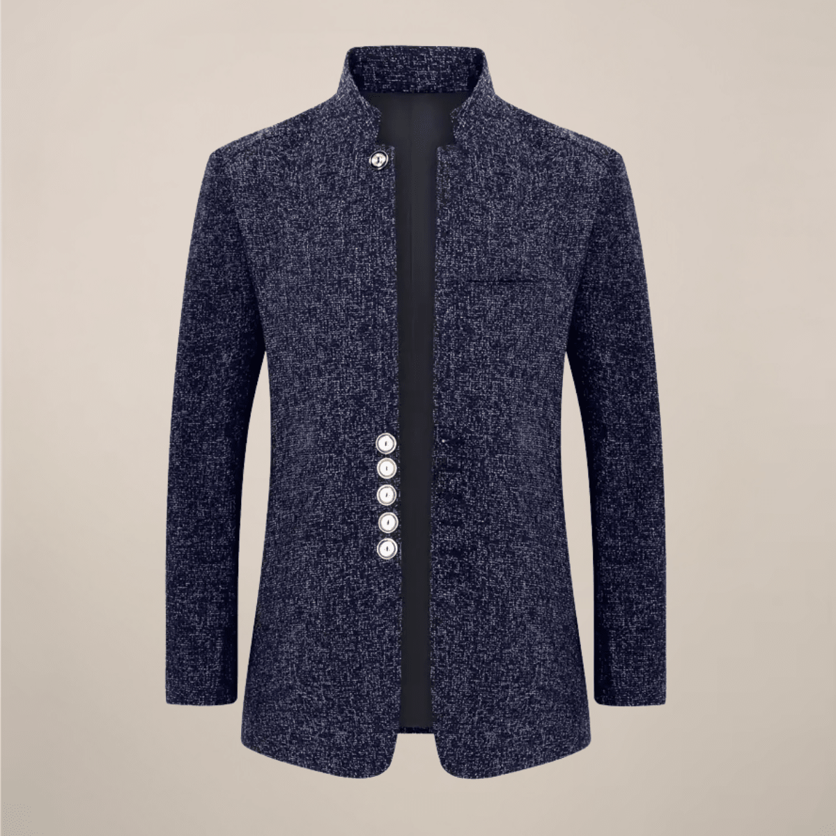 Men's Stand Collar Jacket Single Breasted With Pockets For Casual - Nalani - Fashion Clothing and Decor
