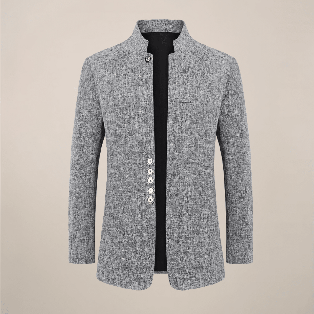 Men's Stand Collar Jacket Single Breasted With Pockets For Casual - Nalani - Fashion Clothing and Decor