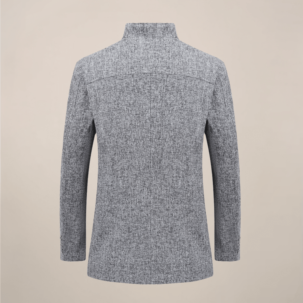 Men's Stand Collar Jacket Single Breasted With Pockets For Casual - Nalani - Fashion Clothing and Decor