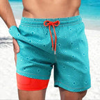 Men's Swim Shorts - Multi-Print Selection and Integrated Compression Liner - Nalani - Fashion Clothing and Decor
