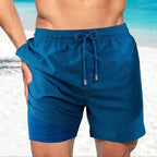 Men's Swim Shorts - Multi-Print Selection and Integrated Compression Liner - Nalani - Fashion Clothing and Decor