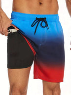 Men's Swim Shorts - Multi-Print Selection and Integrated Compression Liner - Nalani - Fashion Clothing and Decor