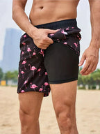 Men's Swim Shorts - Multi-Print Selection and Integrated Compression Liner - Nalani - Fashion Clothing and Decor