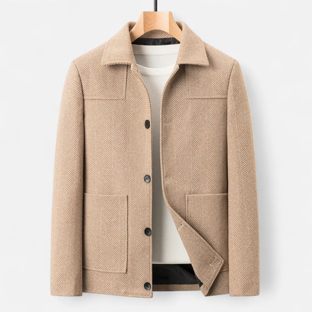 Mens Tailored Button Front Jacket For Business Casual Wear - Nalani - UK Fashion Clothing and Decor