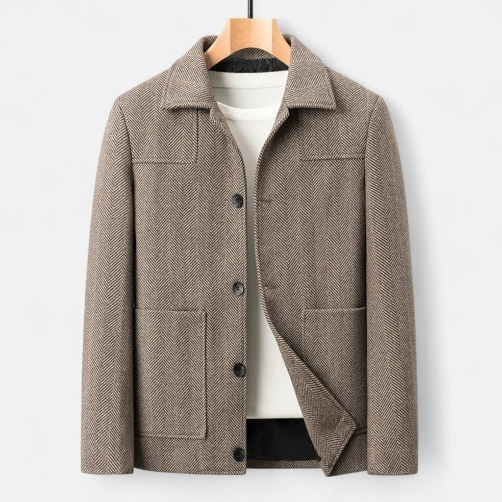 Mens Tailored Button Front Jacket For Business Casual Wear - Nalani - UK Fashion Clothing and Decor