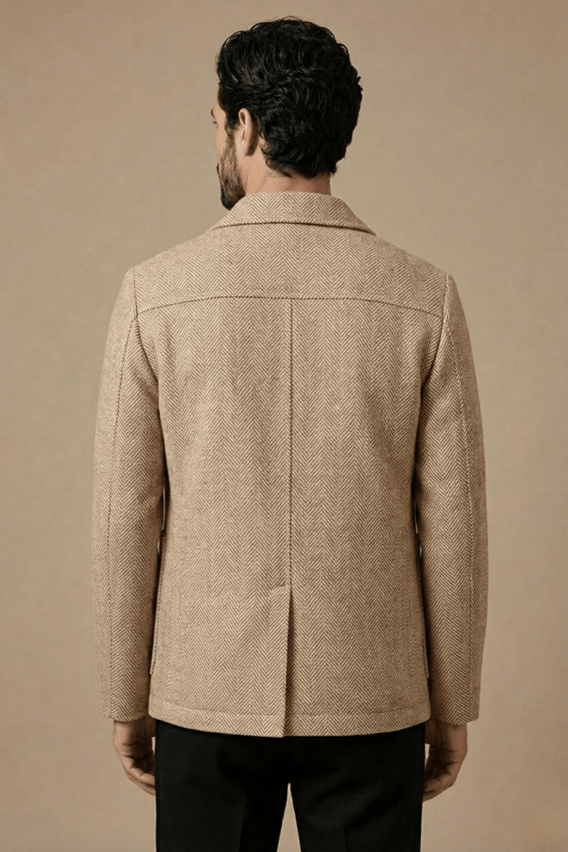 Mens Tailored Button Front Jacket For Business Casual Wear - Nalani - UK Fashion Clothing and Decor