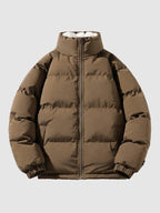 Mens Thick Puffer Jacket With Fleece Lining For Winter - Nalani - UK Fashion Clothing and Decor