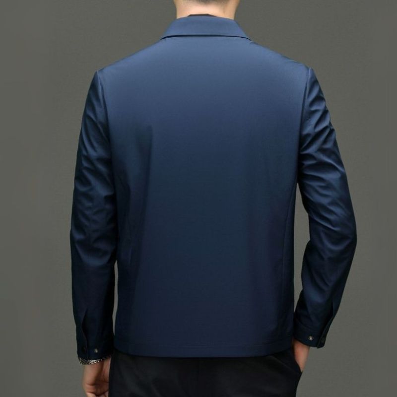 Mens Transitional Zip Up Jacket Lightweight Minimalist Design - Nalani - UK Fashion Clothing and Decor