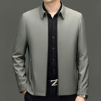 Mens Transitional Zip Up Jacket Lightweight Minimalist Design - Nalani - UK Fashion Clothing and Decor