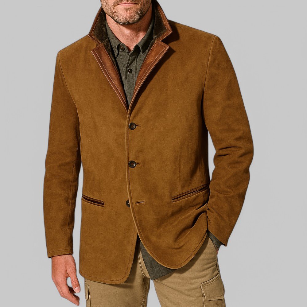 Mens Vintage Field Jacket With Classic Button Front For Autumn - Nalani - Fashion Clothing and Decor