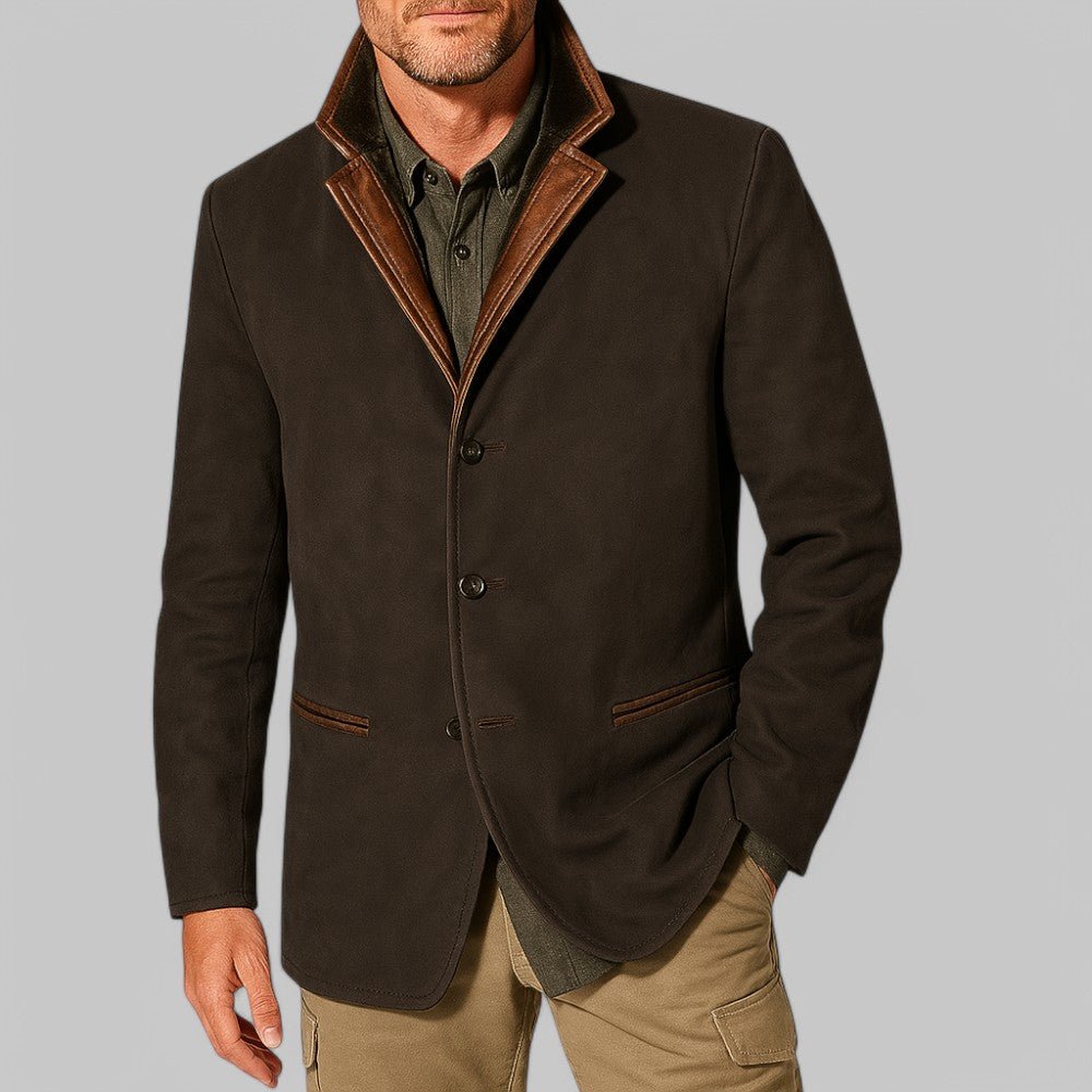 Mens Vintage Field Jacket With Classic Button Front For Autumn - Nalani - Fashion Clothing and Decor