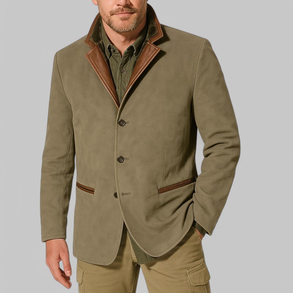 Mens Vintage Field Jacket With Classic Button Front For Autumn - Nalani - Fashion Clothing and Decor