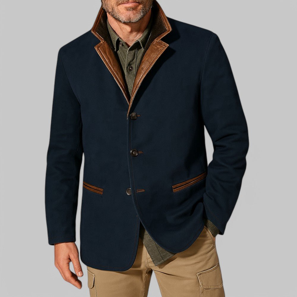 Mens Vintage Field Jacket With Classic Button Front For Autumn - Nalani - Fashion Clothing and Decor