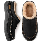 Men's Warm Lined Slippers – Closed Back House Shoes with Non-Slip Sole, Ankle High, 5 Colors, EU 38–47 – Mane - Nalani - Fashion Clothing and Decor