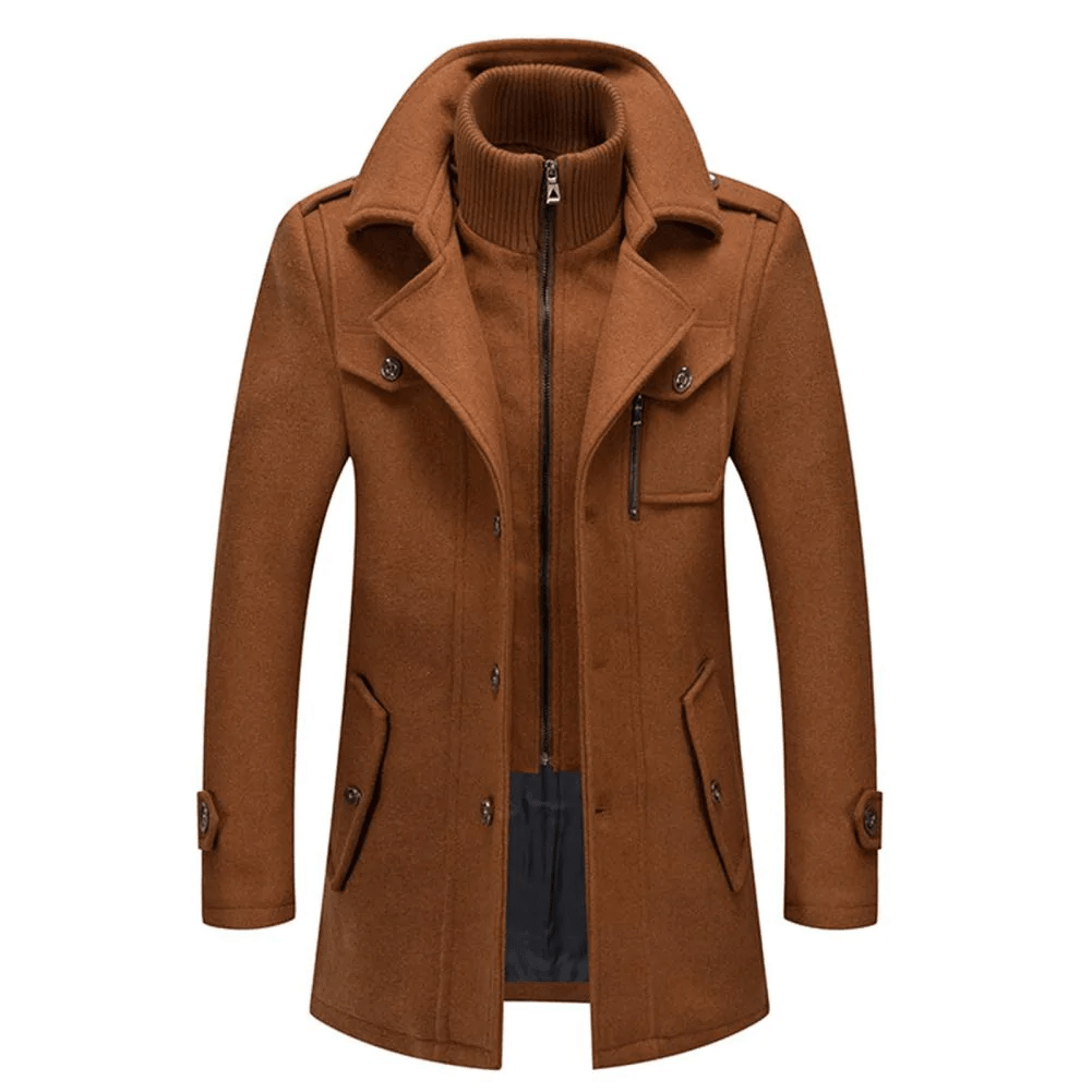 Military Inspired Tailored Jacket With Structured Layering - Nalani - Fashion Clothing and Decor