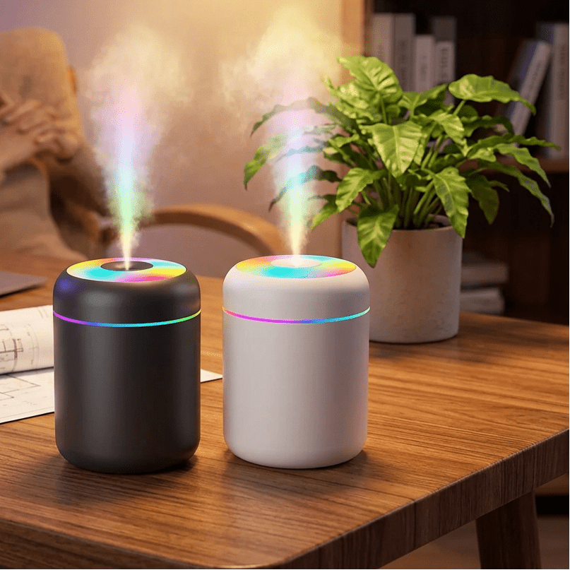 Mini Humidifier with Aromatherapy – USB Essential Oil Diffuser 6 oz with LED Light – Perfect for Car, Bedroom & Office - Nalani - Fashion Clothing and Decor