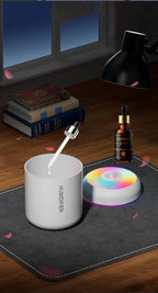 Mini Humidifier with Aromatherapy – USB Essential Oil Diffuser 6 oz with LED Light – Perfect for Car, Bedroom & Office - Nalani - Fashion Clothing and Decor