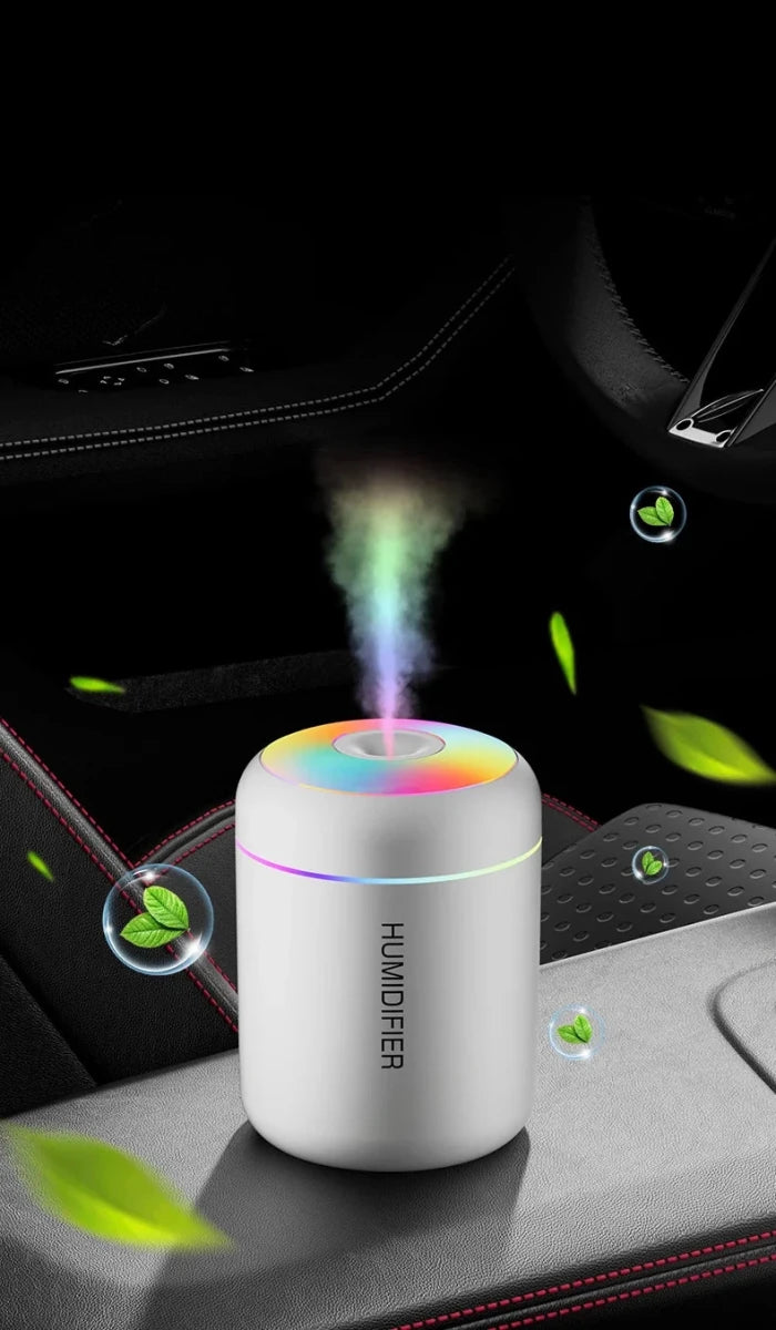 Mini Humidifier with Aromatherapy – USB Essential Oil Diffuser 6 oz with LED Light – Perfect for Car, Bedroom & Office - Nalani - Fashion Clothing and Decor