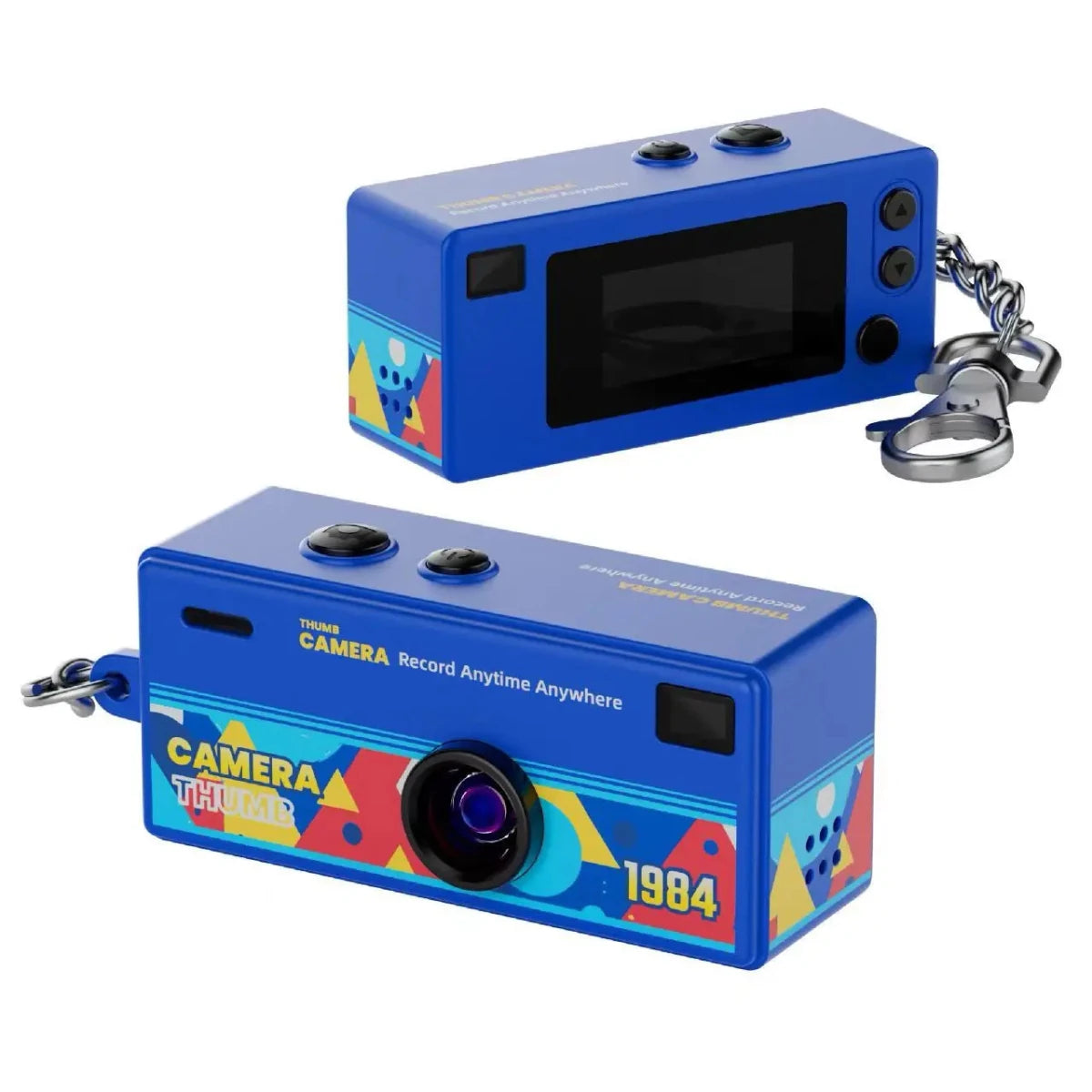 Mini Keychain Digital Camera with 0.96 Inch Screen - Retro 1080P Small Camcorder & Pocket Video Recorder with Flash, SD Card Support - Nalani - Fashion Clothing and Decor