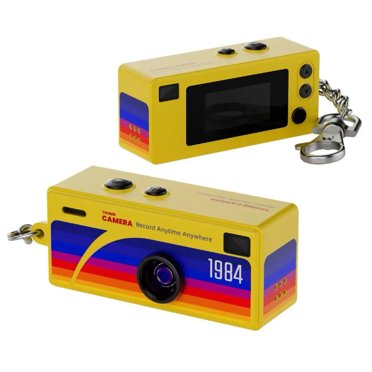 Mini Keychain Digital Camera with 0.96 Inch Screen - Retro 1080P Small Camcorder & Pocket Video Recorder with Flash, SD Card Support - Nalani - Fashion Clothing and Decor