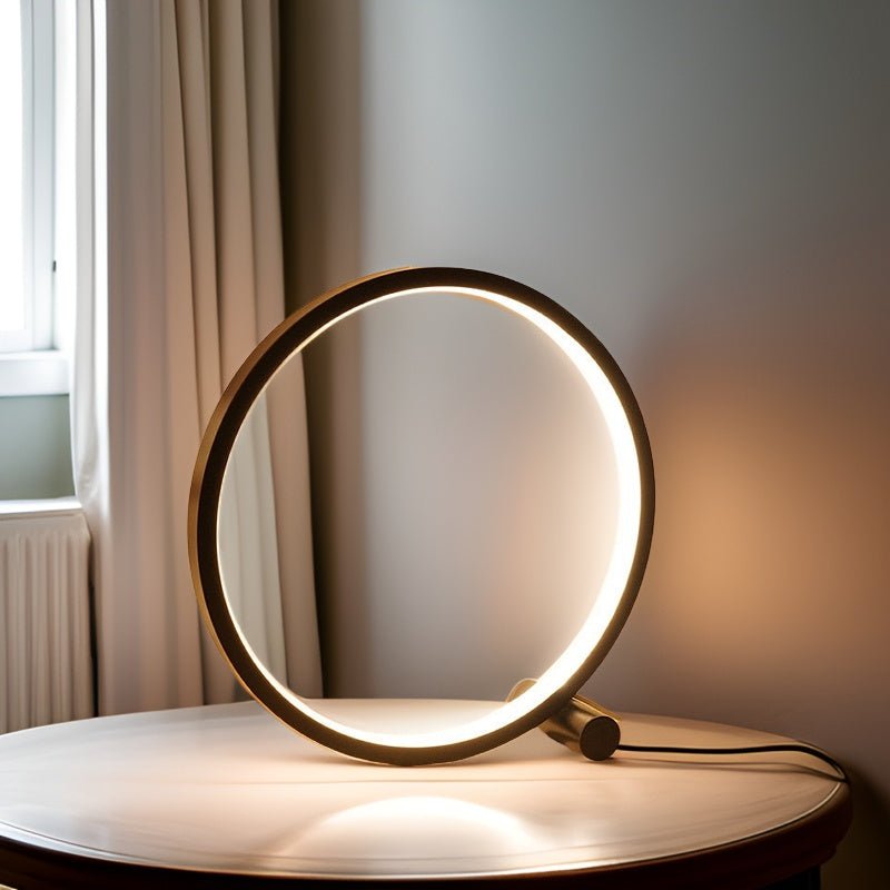 Minimalist Dimmable Table Lamp – Modern Round LED Lamp with Touch Control, Warm & Bright White, USB Powered – EclipseAura Lamp - Nalani - Fashion Clothing and Decor