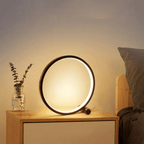 Minimalist Dimmable Table Lamp – Modern Round LED Lamp with Touch Control, Warm & Bright White, USB Powered – EclipseAura Lamp - Nalani - Fashion Clothing and Decor