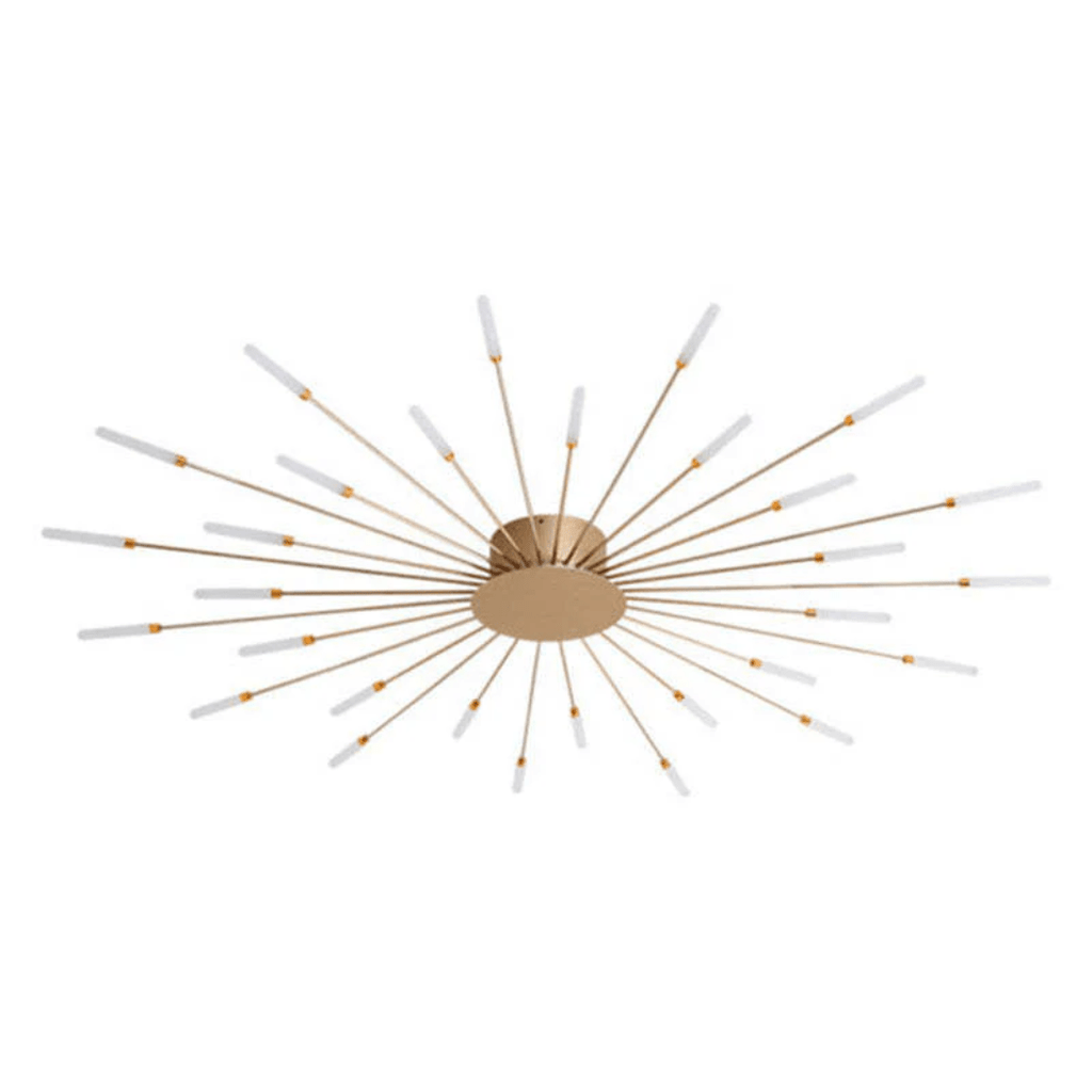 Modern Large LED Ceiling Lamp – Dimmable Flush Mount Ceiling Light with 12 to 42 Light Elements, Gold or Black – LumenMax - Nalani - Fashion Clothing and Decor