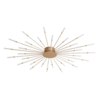 Modern Large LED Ceiling Lamp – Dimmable Flush Mount Ceiling Light with 12 to 42 Light Elements, Gold or Black – LumenMax - Nalani - Fashion Clothing and Decor