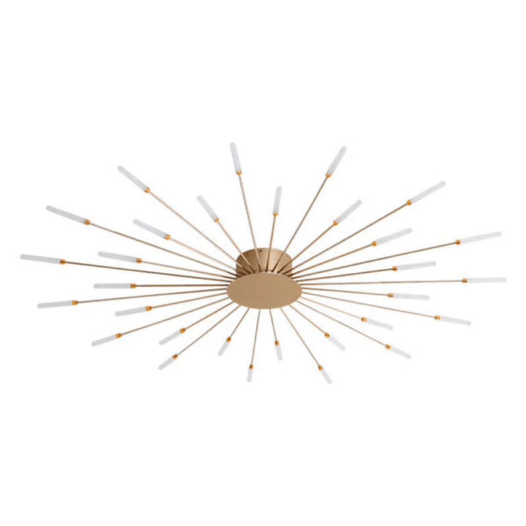 Modern Large LED Ceiling Lamp – Dimmable Flush Mount Ceiling Light with 12 to 42 Light Elements, Gold or Black – LumenMax - Nalani - Fashion Clothing and Decor