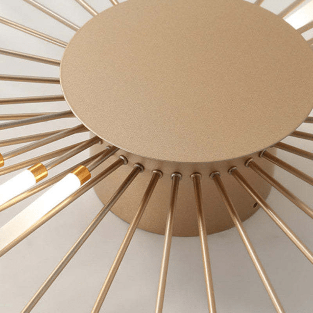 Modern Large LED Ceiling Lamp – Dimmable Flush Mount Ceiling Light with 12 to 42 Light Elements, Gold or Black – LumenMax - Nalani - Fashion Clothing and Decor