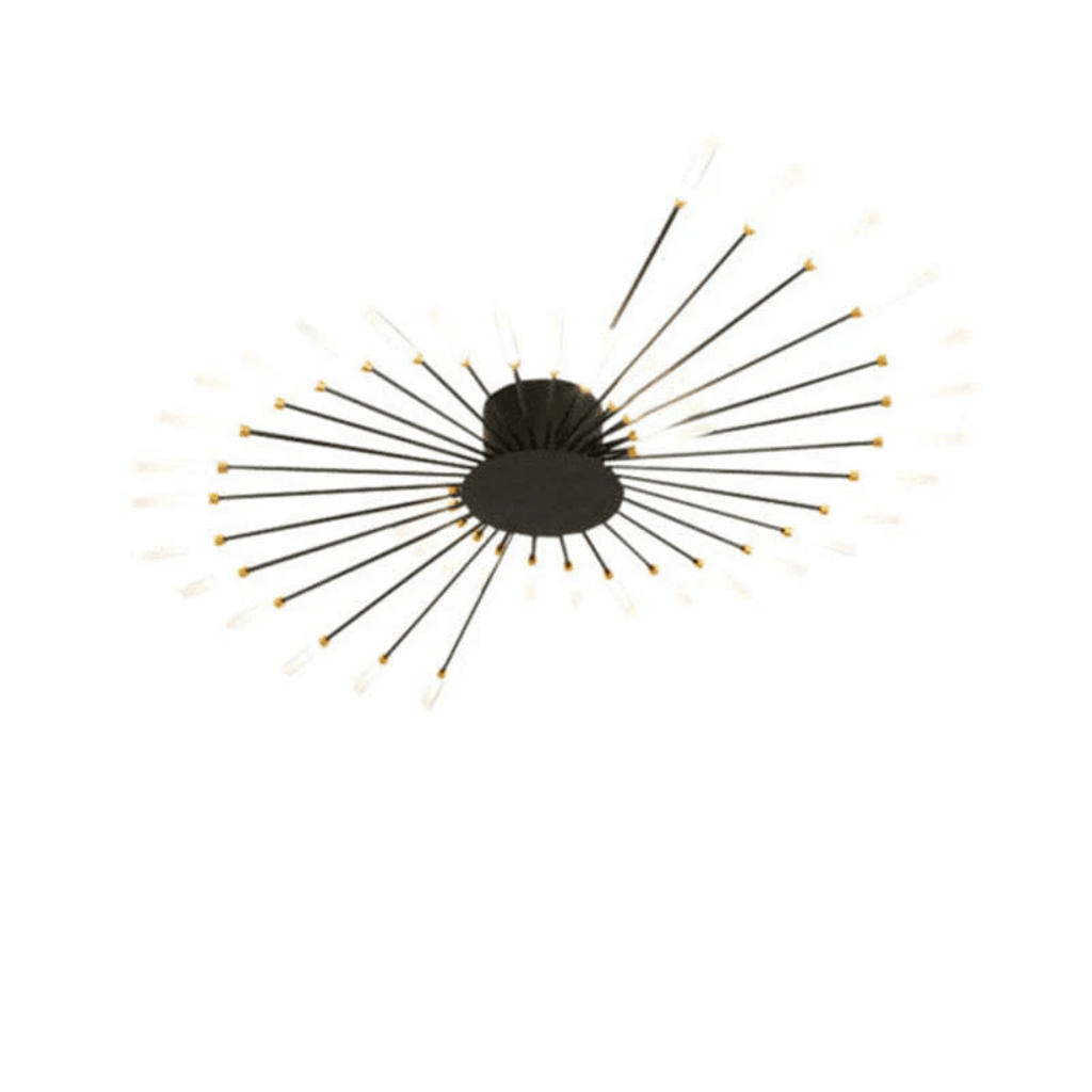 Modern Large LED Ceiling Lamp – Dimmable Flush Mount Ceiling Light with 12 to 42 Light Elements, Gold or Black – LumenMax - Nalani - Fashion Clothing and Decor