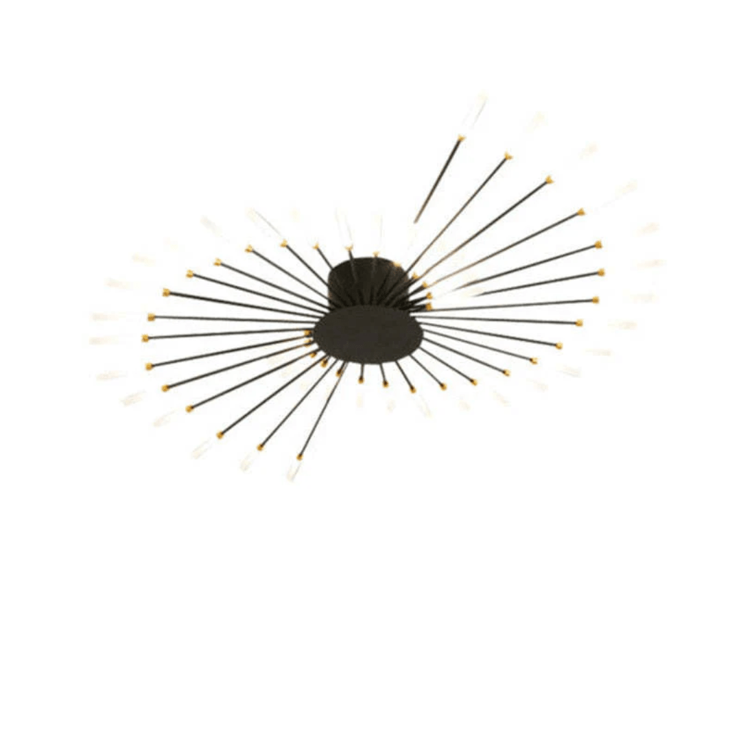 Modern Large LED Ceiling Lamp – Dimmable Flush Mount Ceiling Light with 12 to 42 Light Elements, Gold or Black – LumenMax - Nalani - Fashion Clothing and Decor