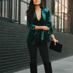 Modern slim - fit women's blazer with buttons and pockets | Notched lapel - Nalani - Fashion Clothing and Decor