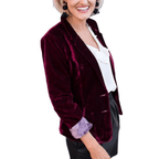 Modern slim - fit women's blazer with buttons and pockets | Notched lapel - Nalani - Fashion Clothing and Decor
