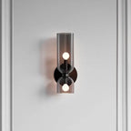 Modern Wall Lamp With Dual Glass Shades LED Lighting - Nalani - UK Fashion Clothing and Decor