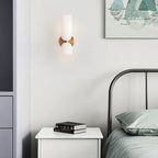 Modern Wall Lamp With Dual Glass Shades LED Lighting - Nalani - UK Fashion Clothing and Decor