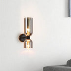 Modern Wall Lamp With Dual Glass Shades LED Lighting - Nalani - UK Fashion Clothing and Decor