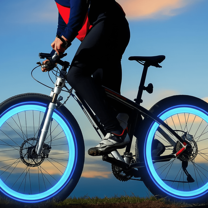 Motion-Activated LED Bike Valve Lights for Night Safety - Waterproof Bicycle Tire Stem Spoke Wheel Lamps for Bikes, Motorcycles & Cars - Nalani - Fashion Clothing and Decor
